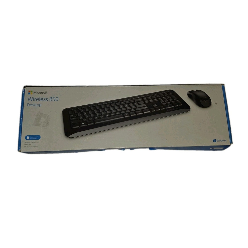 Microsoft Wireless 850 Desktop Keyboard/Mouse PY9-00002 Combo with USB Dongle